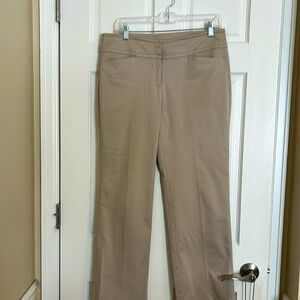 Cabi casual straight leg light tan pants, size 6